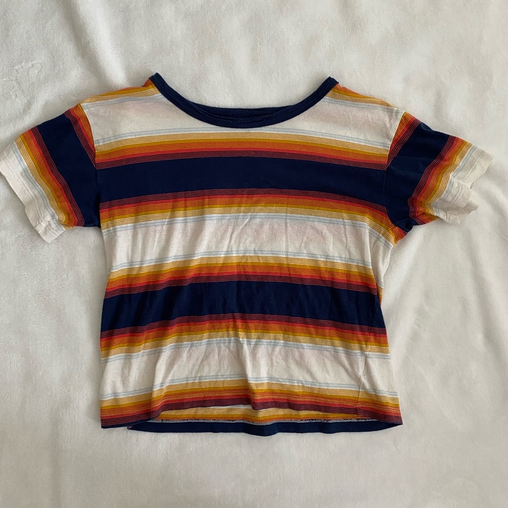American Eagle Striped Retro T-Shirt